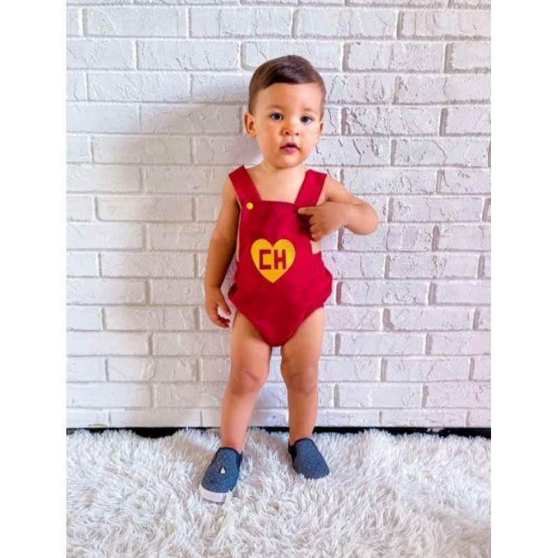 Romper Masculino Jardineira Chapolin