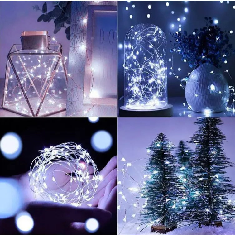 Não-Pisca LED Branco para Decoração - 3 metros - 1 unidade - Art Lille - Rizzo em Oferta na Shopee