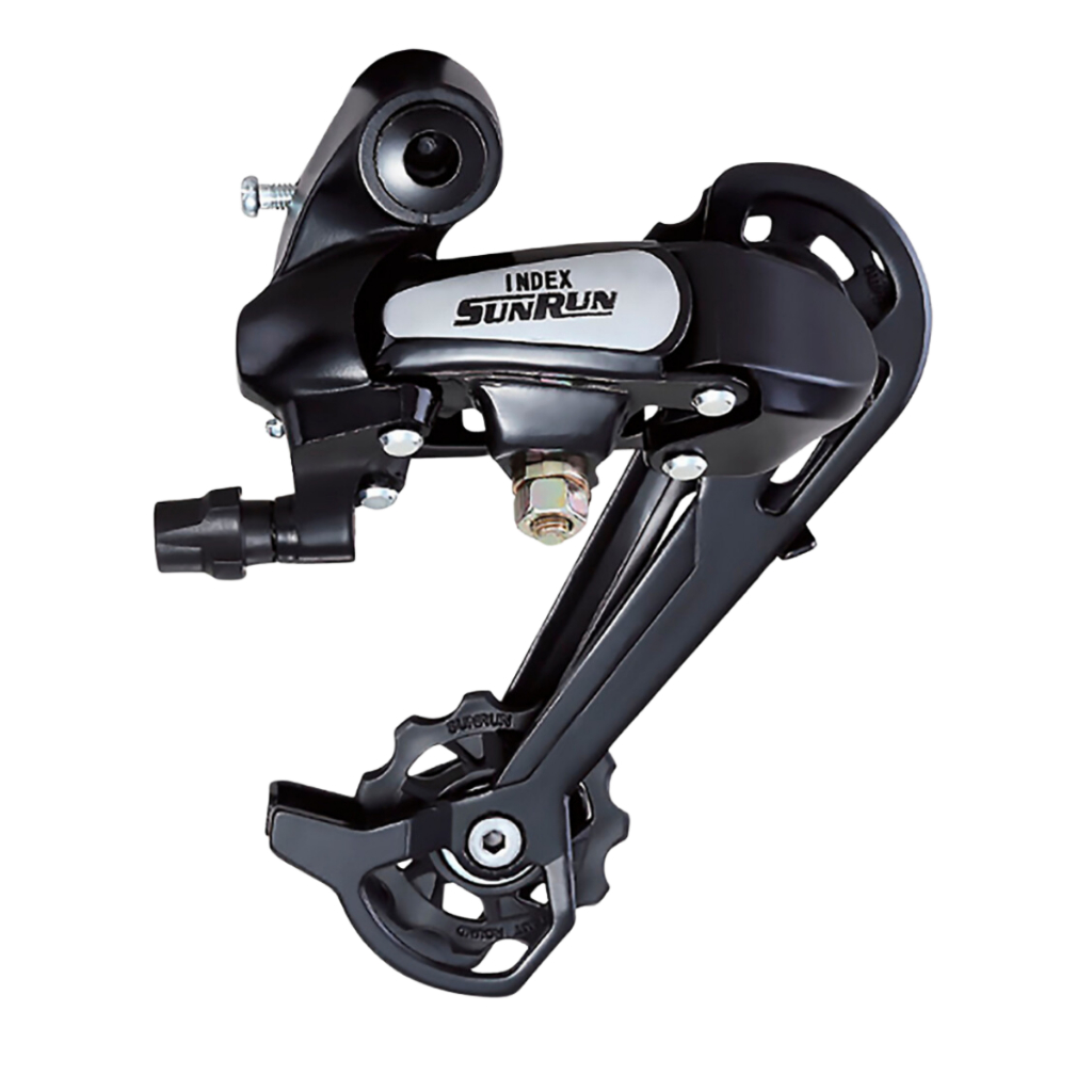 Cambio Traseiro Sunrun 7 Velocidades 43D Index Cage Longo Alumínio Preto / Cinza Mtb em Oferta na Shopee