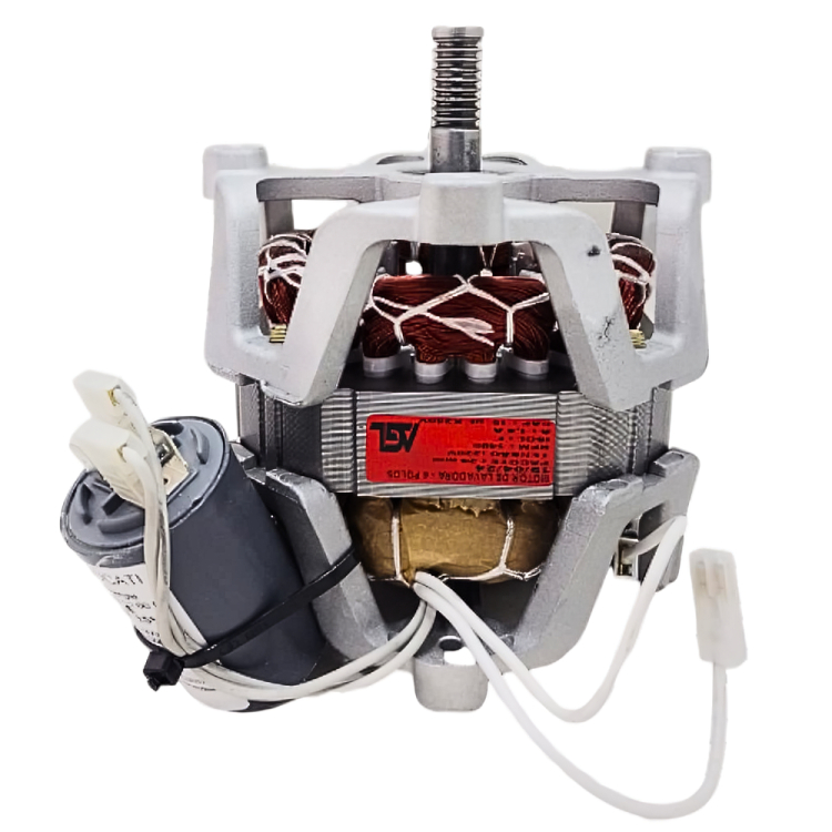 Motor Para Tanquinho New Maq 12kg 220v Polia No Eixo