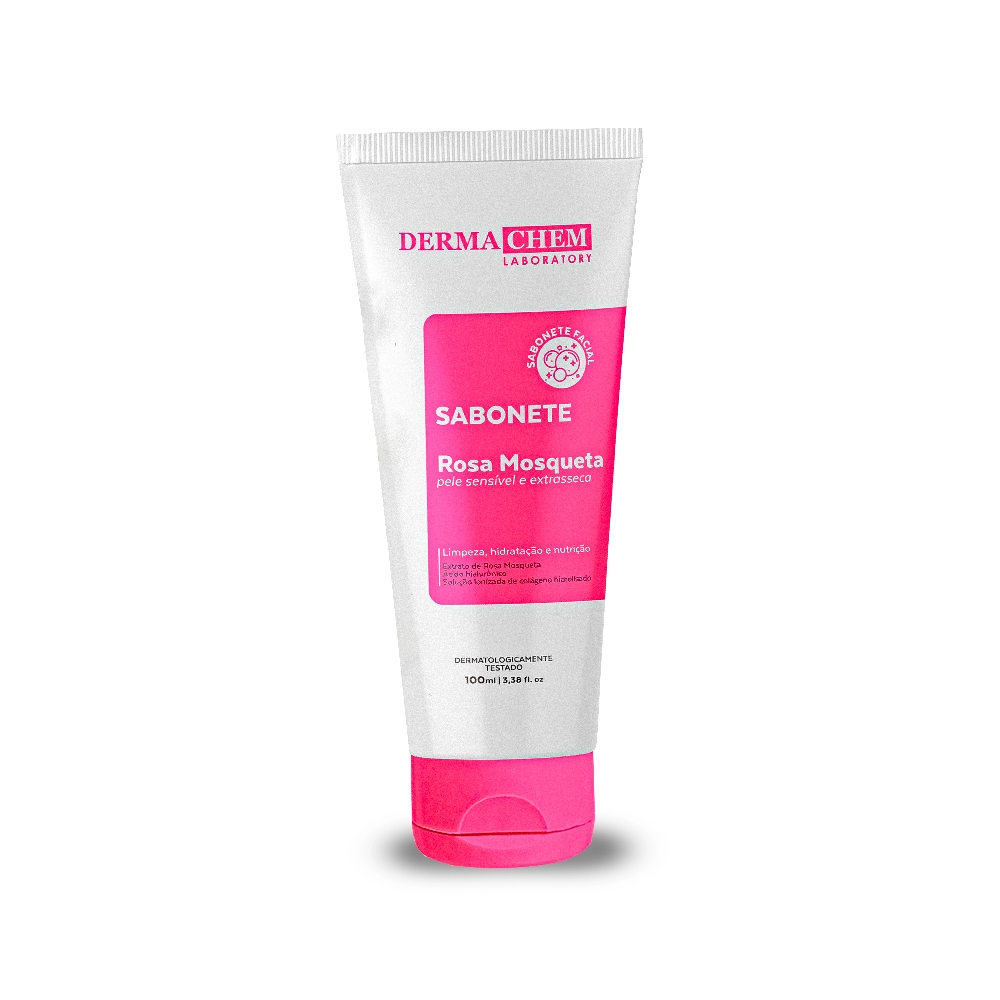 Sabonete Ultra Hidratante Rosa Mosqueta 100ml Dermachem - Beauty