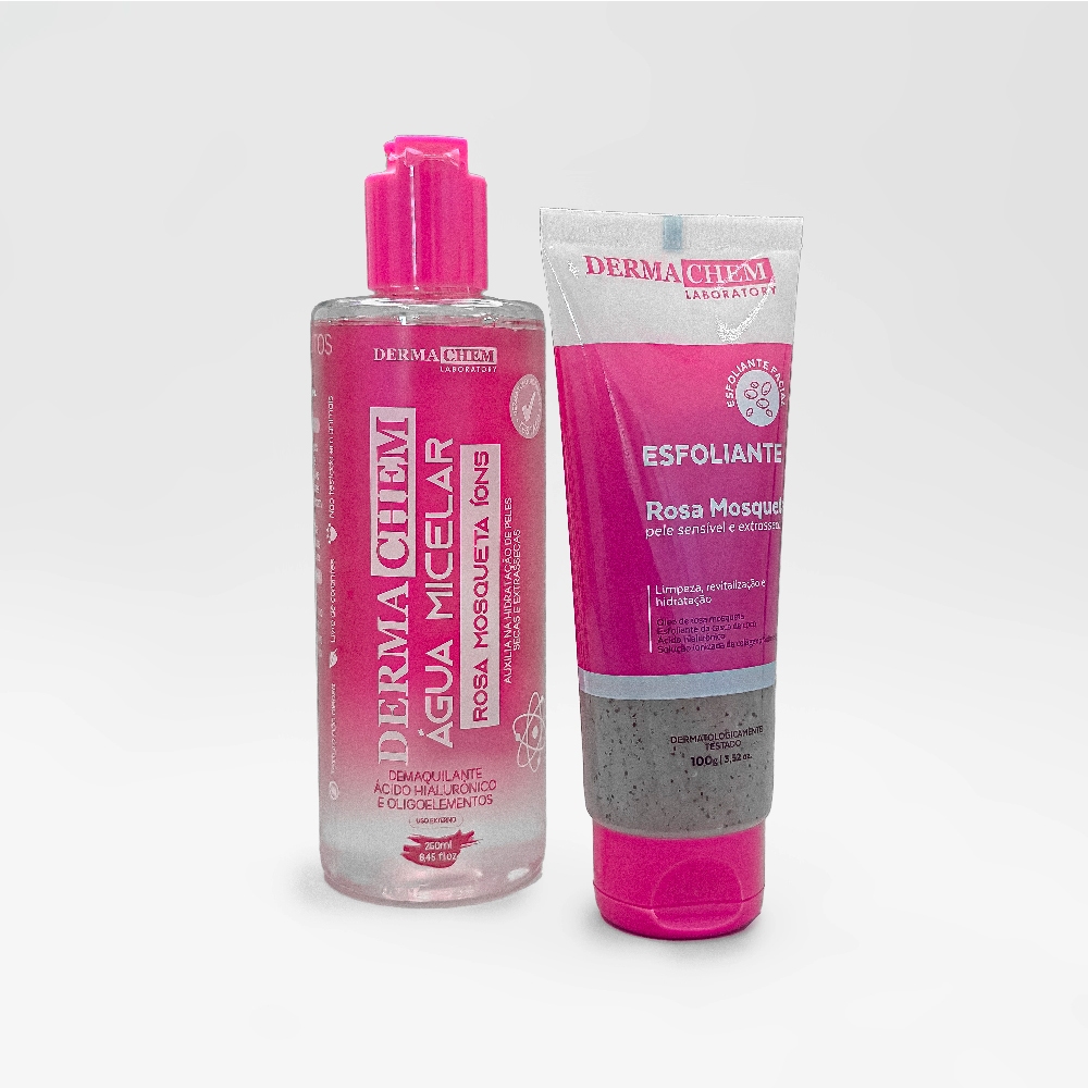 Kit Skin Care Rosa Mosqueta 2 ítens Dermachem em Oferta na Shopee