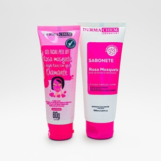 Kit Skin Care Ultra Hidratação Rosa Mosqueta Dermachem em Oferta na Shopee