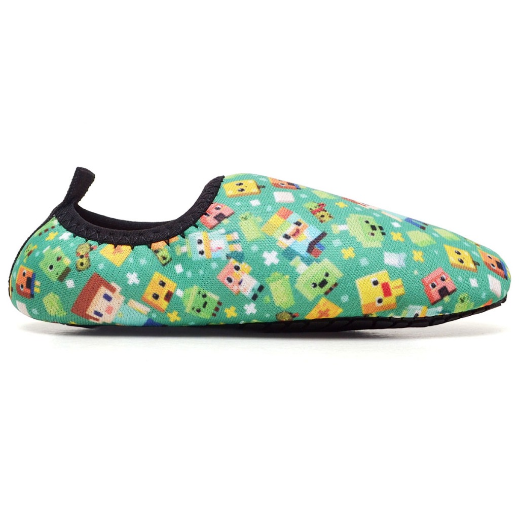 Sapatilha infantil aquatica sapatilha neoprene sapatilha agua infantil bloco verde calce facil