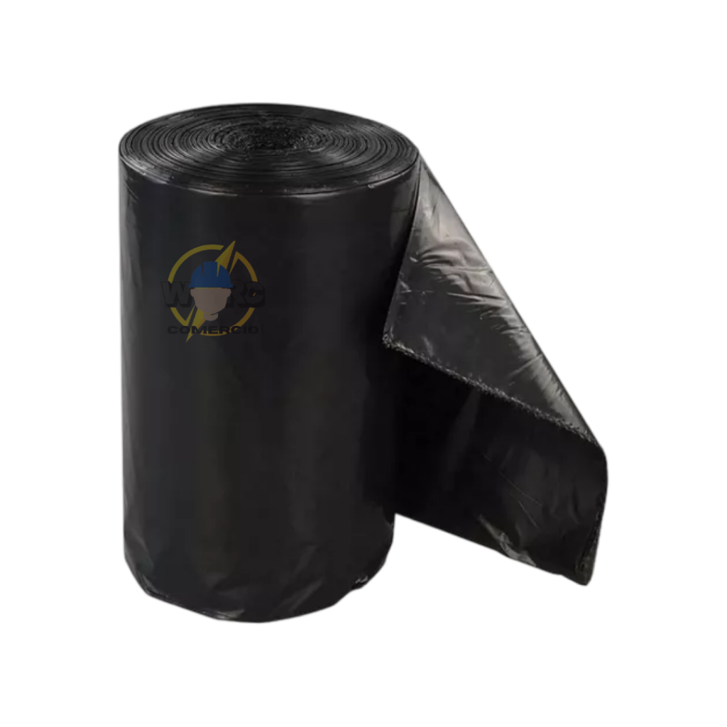 LONA PLASTICA PRETA 4 X 1OO MTS 8 KG OBRAS CONSTRUCÃO