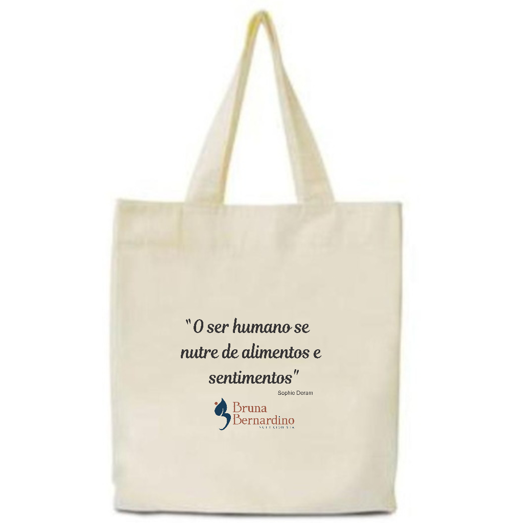 Kit 30 Sacolas Ecobag Algodão Cru 35x40 Transfer 14x20 Personalizada Frases + Logotipo