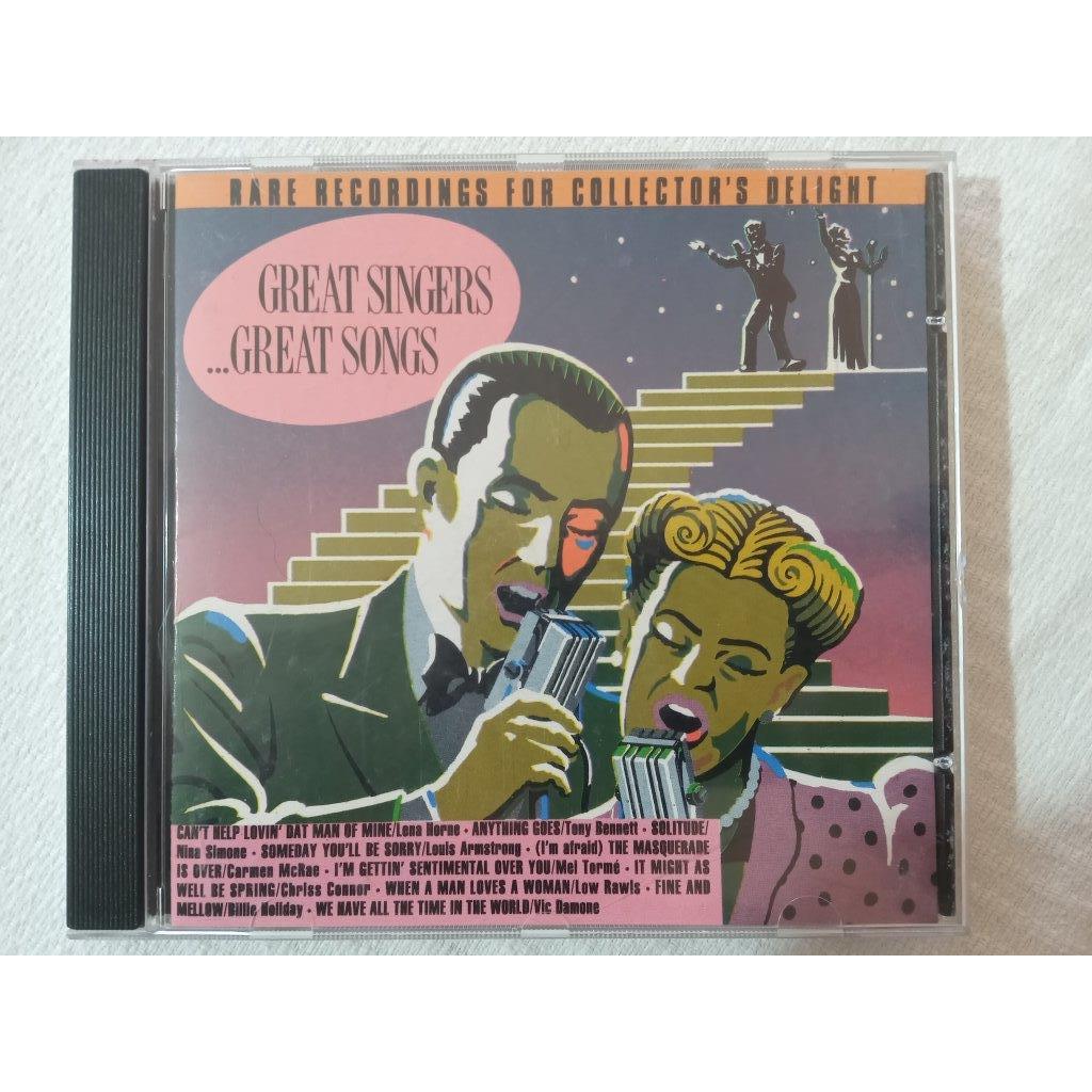 CD: Great Singers... Great Songs - Lena Horne; Tony Bennett; Nina Simone; Louis Armstrong; Carmen Mc