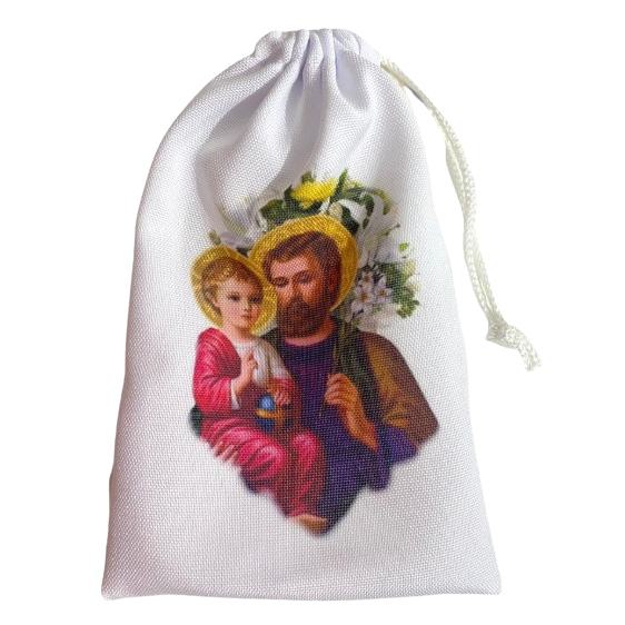 Saquinho - sacolinha de estampa de São José - 20 unidades - 10 x15 em Oferta na Shopee