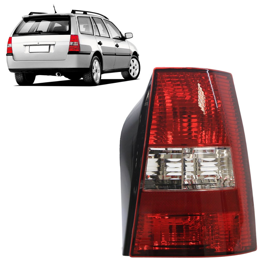 Lanterna Traseira Parati G3 2003 2004 2005 Bicolor Lente Estriada Acrilico em Oferta na Shopee