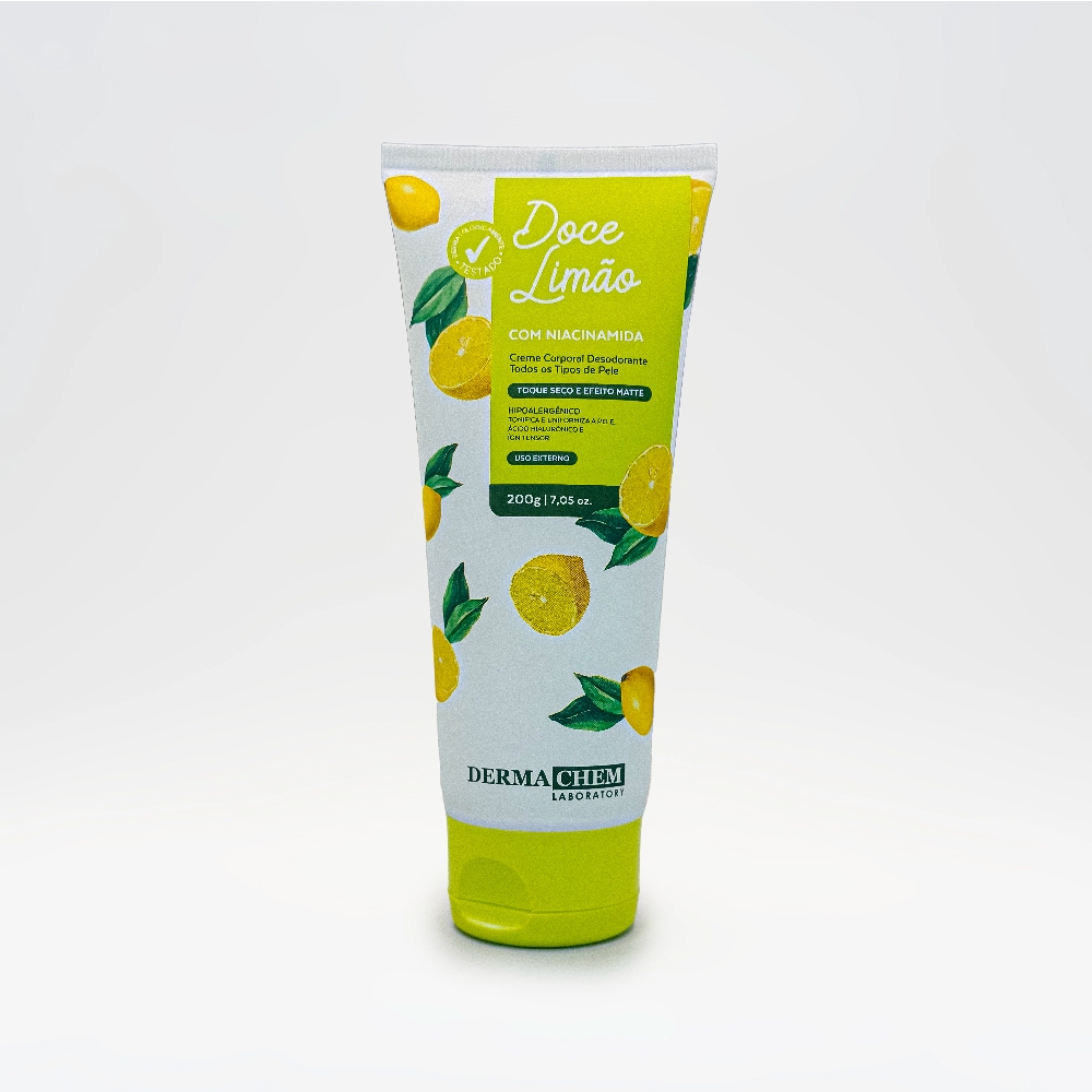 Creme Corporal Desodorante Doce Limão 200g Dermachem