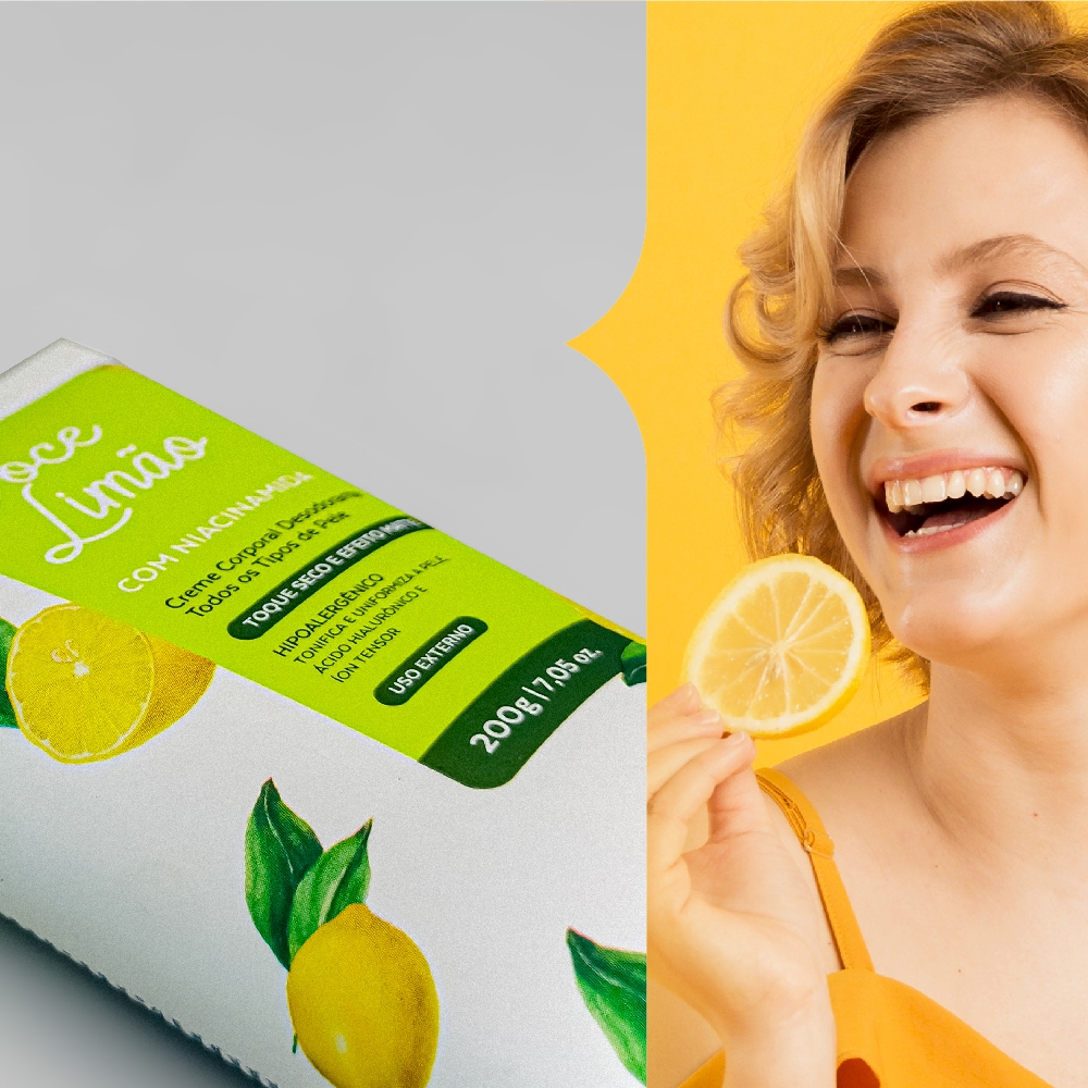 Detalhes do Creme Corporal Desodorante Doce Limão 200g Dermachem