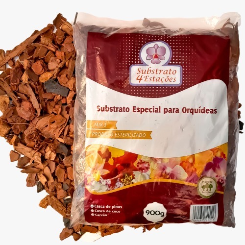 Substrato Para Orquídea 4 Estações Mix 900G