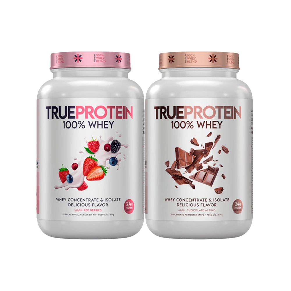 2x Whey True Protein 100% - 874g - True Source - Health