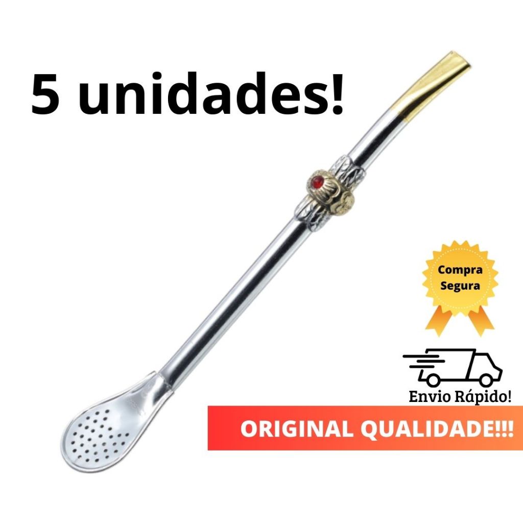 Bomba de Terere Erva Mate - 5 unidades em Oferta na Shopee