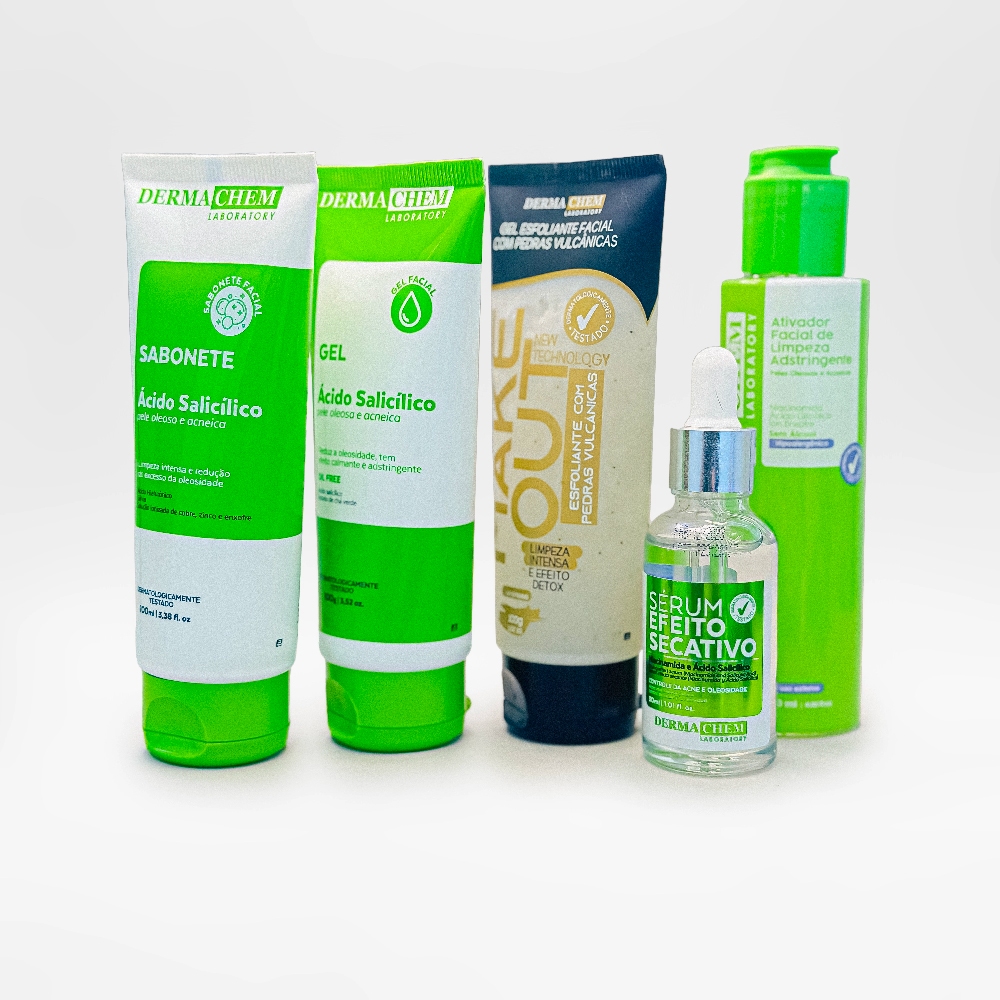 Kit Skin Care Antioleosidade Acido Salicilico Dermachem - Beauty