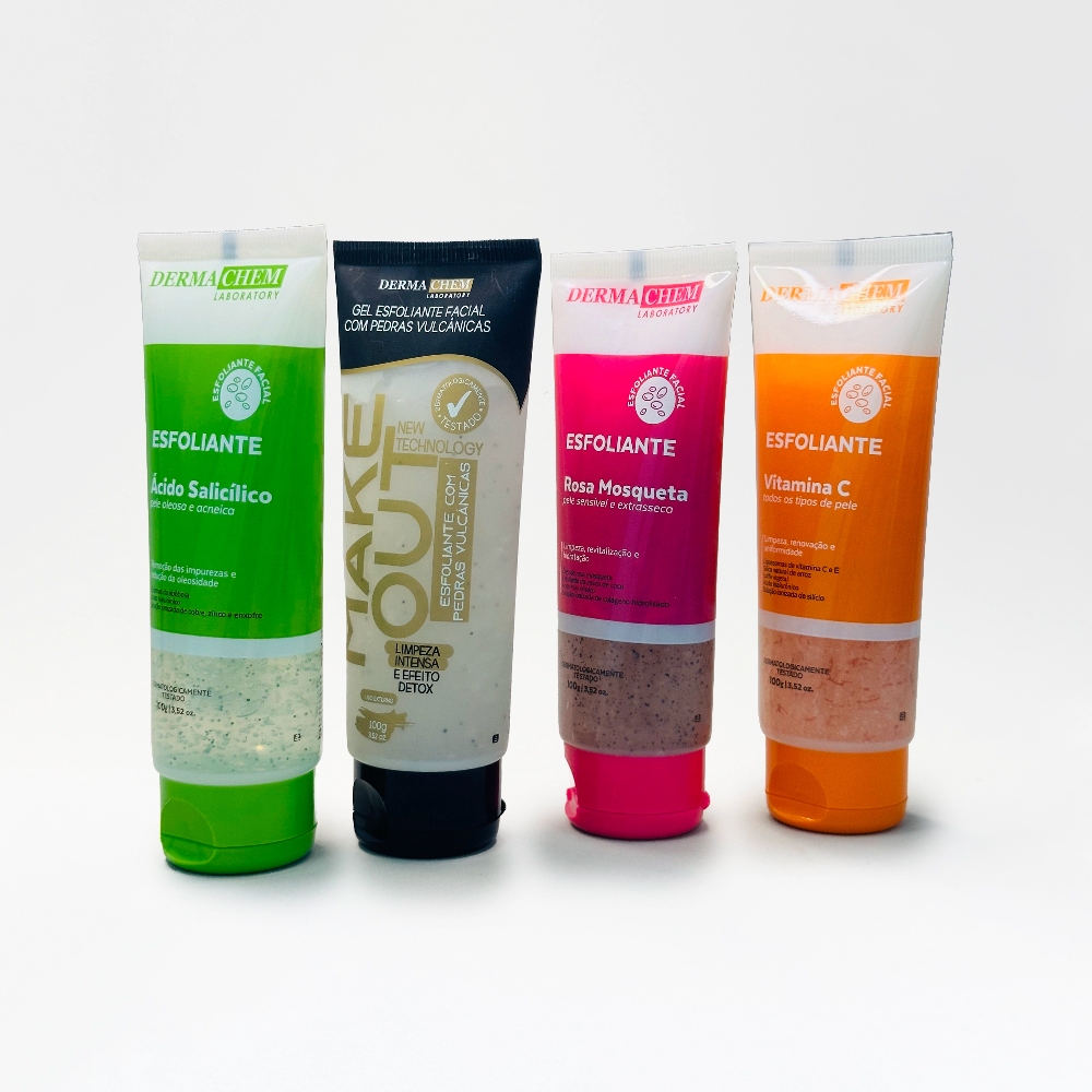 Kit Esfoliante Facial 4 ítens Dermachem - Beauty