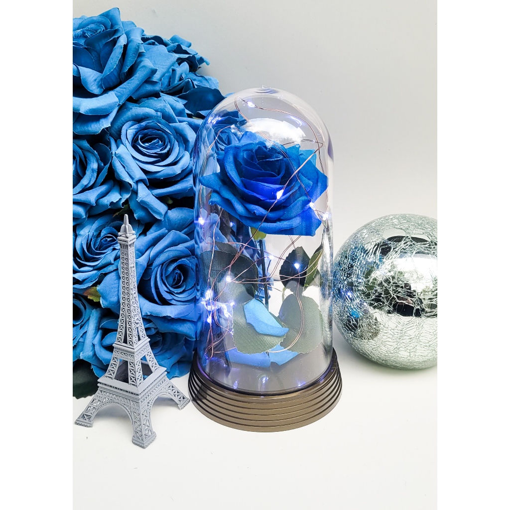 Luminária A Bela Rosa Encantada A Bela E A Fera O Pequeno Príncipe LED Branco Frio Base cor Ouro G