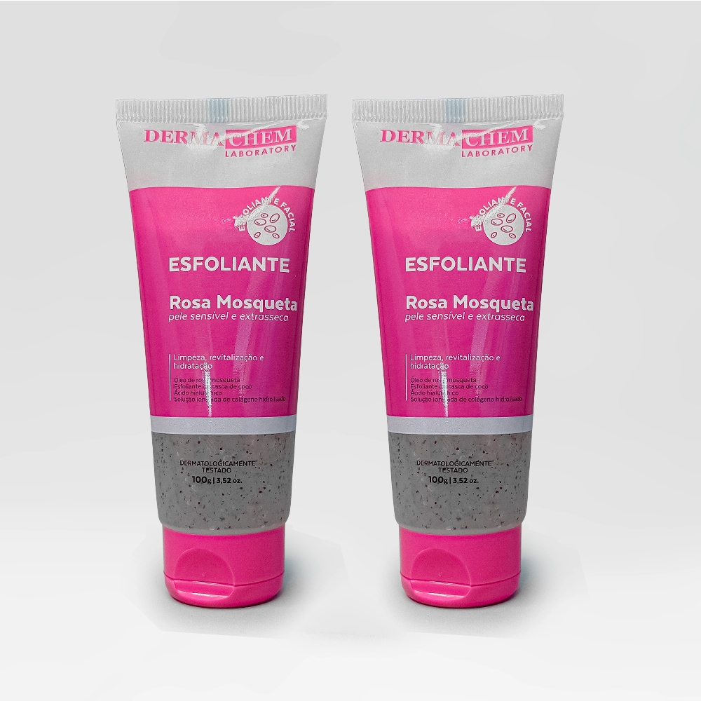Kit 2 Gel Esfoliante Ácido Salicílico Enzimático 100ml Dermachem - Beauty