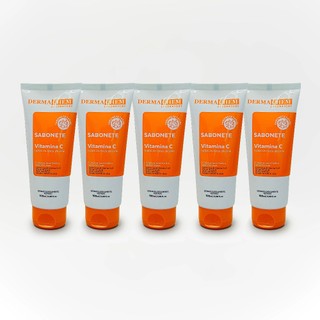 Kit 5 Sabonete Vitamina C Anti-Idade 100ml Dermachem em Oferta na Shopee