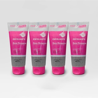Kit 4 Gel Esfoliante Rosa Mosqueta 100ml Dermachem em Oferta na Shopee