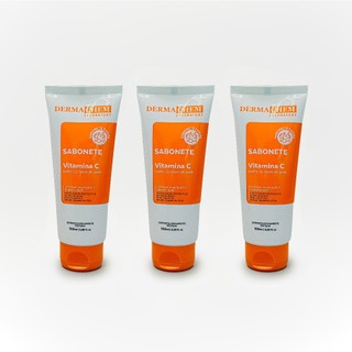 Kit 3 Sabonete Vitamina C Anti-Idade 100ml Dermachem em Oferta na Shopee