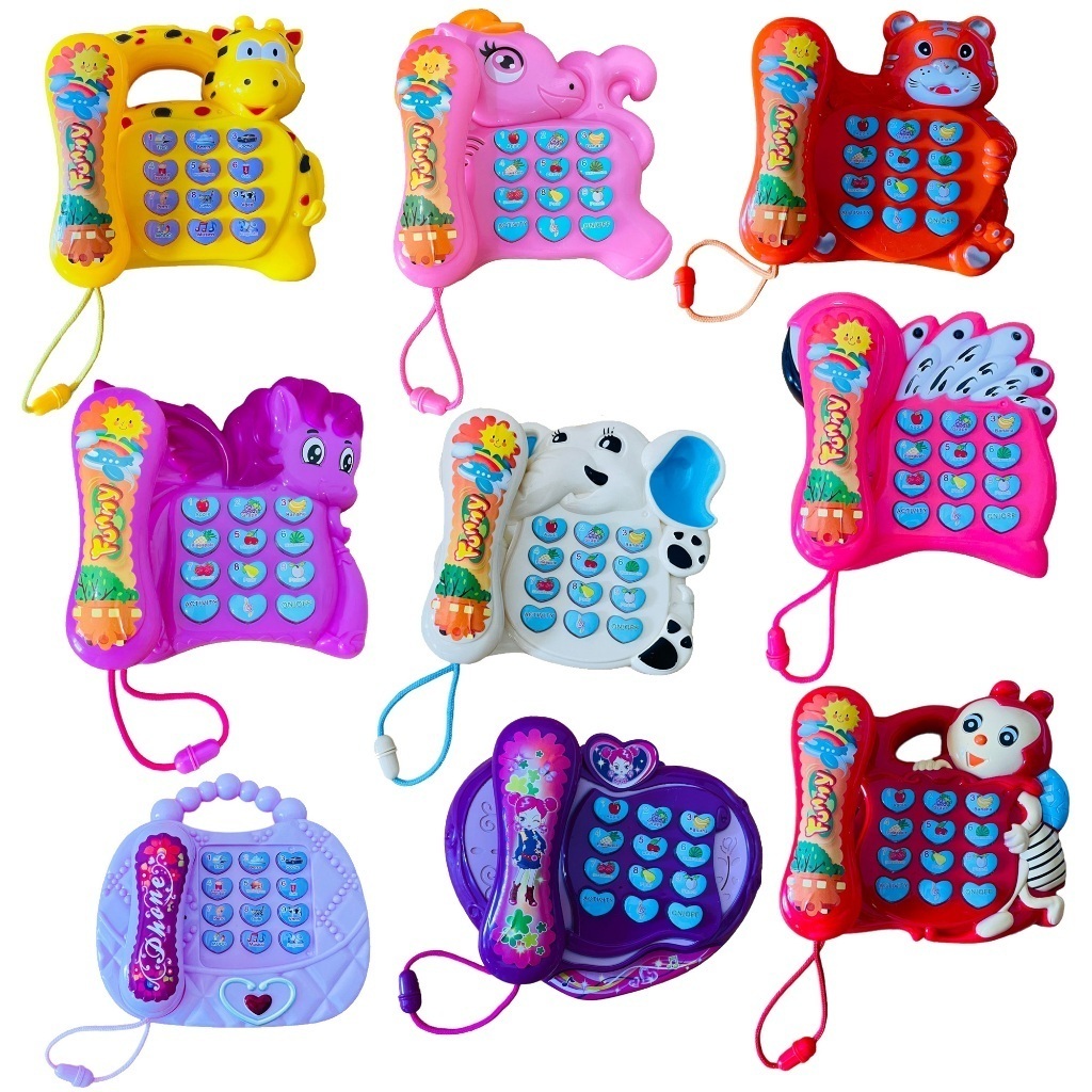 Telefone Infantil Musical Animal Som Luz Brinquedo Educativo em Oferta na Shopee