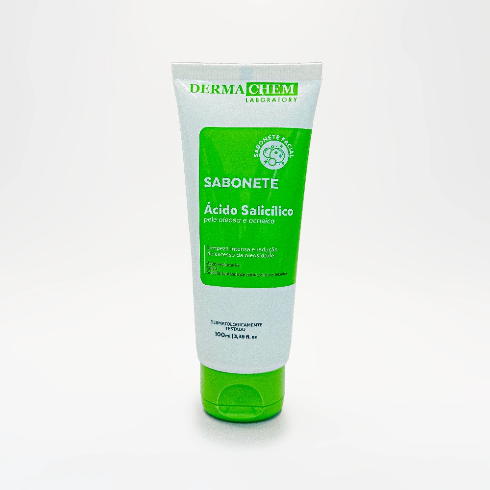 Sabonete Ácido Salicílico Pele Oleosa 100ml Dermachem - Beauty