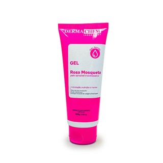 Gel Facial Antiressecamento Rosa Mosqueta 100g Dermachem em Oferta na Shopee
