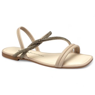 Sandalia Dakota Rasteira Conforto Strass Feminina Macia Original em Oferta na Shopee