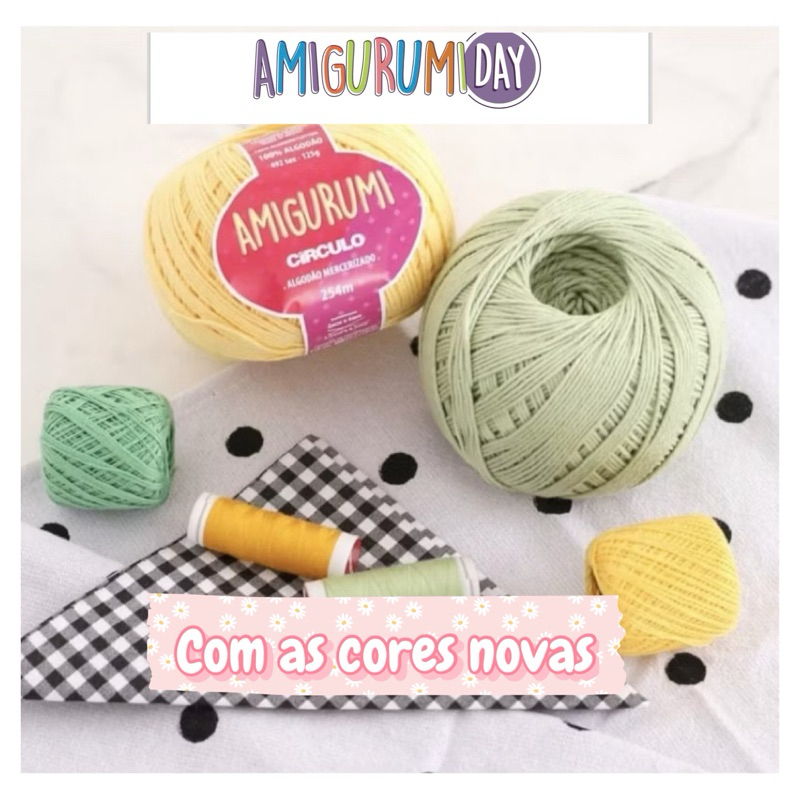 Fio Amigurumi/crochê Círculo com as cores novas -254 metros em Oferta na Shopee