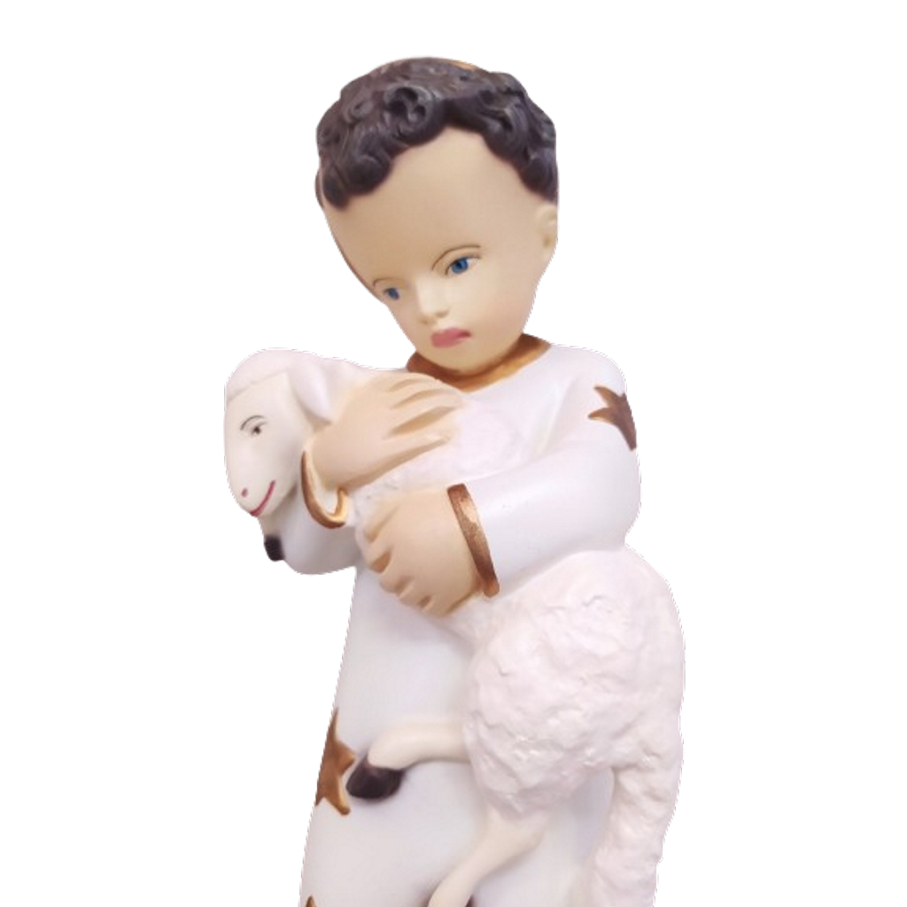 Imagem De Menino Bom Pastor 25 Cm Jesus Bom Pastor Cristo ESTATUA