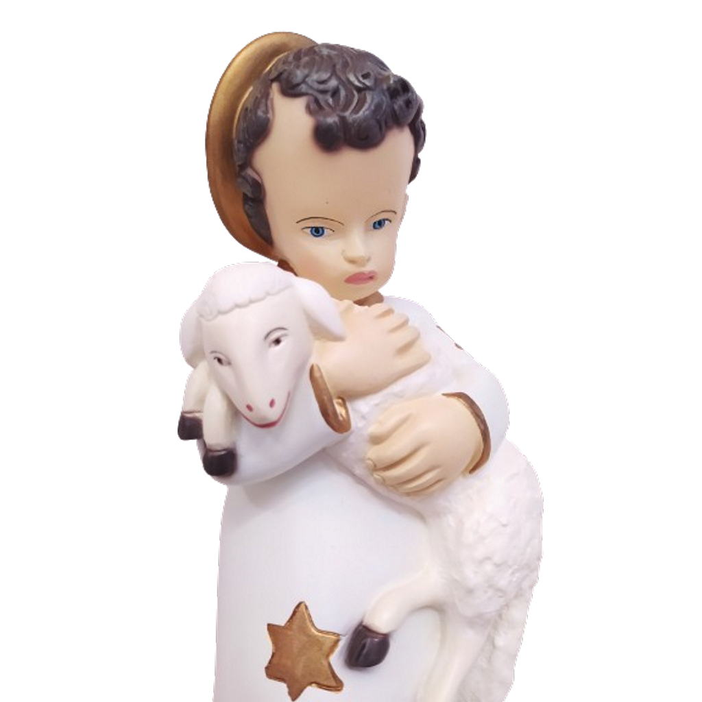 Imagem De Menino Bom Pastor 25cm Jesus Bom Pastor