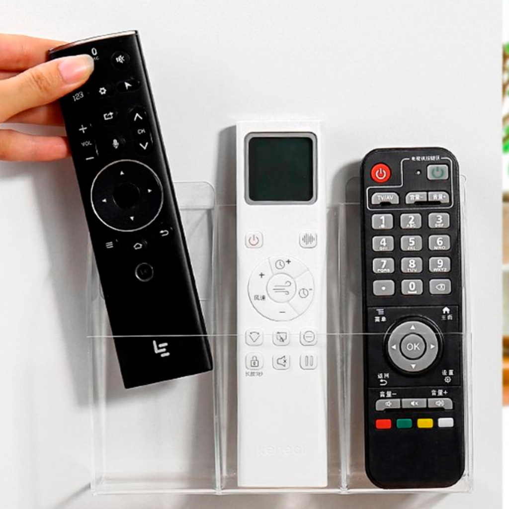 Suporte Acrílico Para Apagador Canetas controle ar condicionado Carregador Celular  maquiagem utensilios de cozinha
