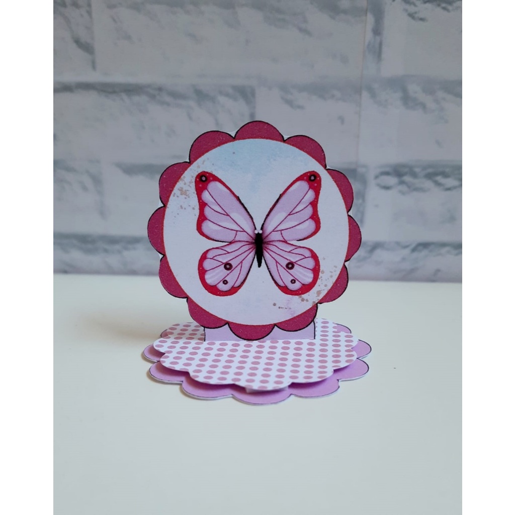 Kit Aplique 3D- TAG Personalizados Jardim das Borboletas - Festa de Aniversário - Lembrancinha, mimo