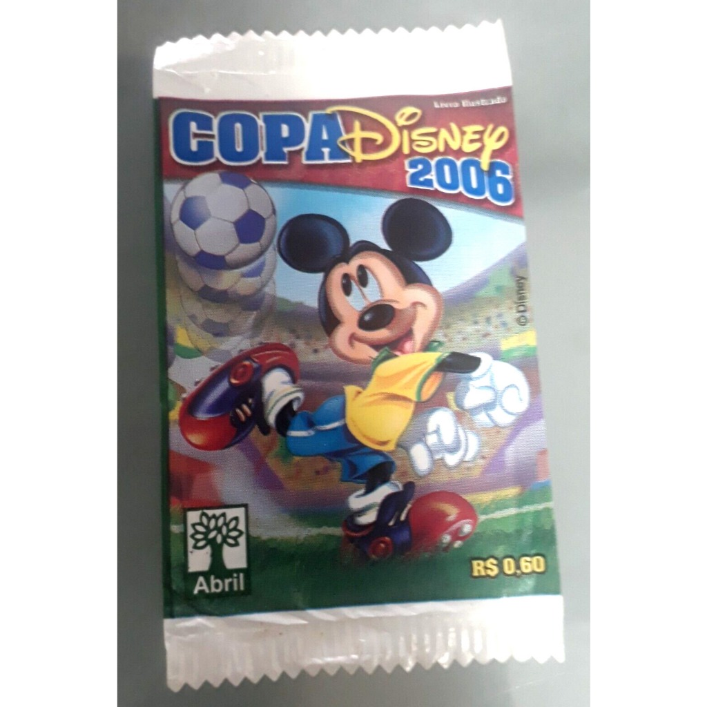 Pacotinho (Envelope) Lacrados Copa Disney 2006 - Ed Abril
