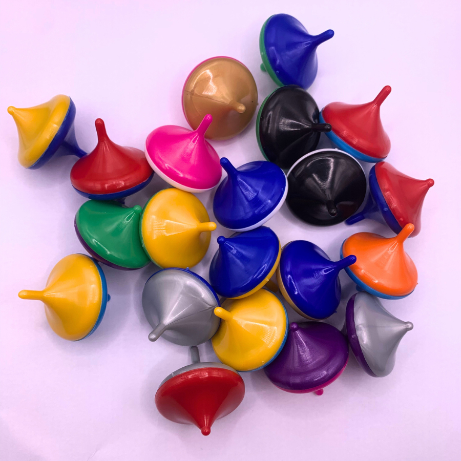 Kit 25 Mini Pião Brinquedo Festa Sacolinha Surpresa Lembrancinha Dia Das Criança Festa Junina Natal