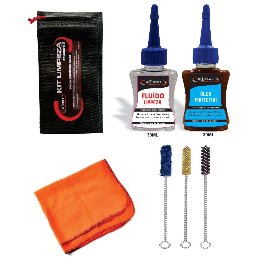 kit Limpeza ARMA cano .45, .9mm, .40, 380