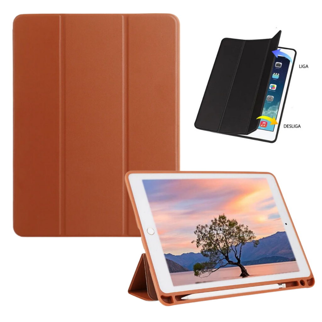 Capa Case Smart Cover Compatível iPad Pro Air 11 10.9' Polegadas 2 3 4 Geração