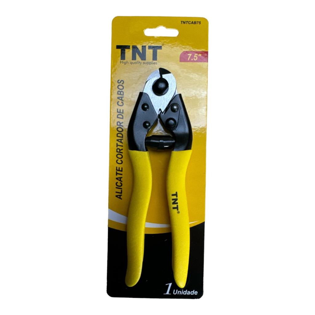 Alicate Bico de Papagaio Corta Cabo Aço Arame Profissional 7,5" Com Trava TNT