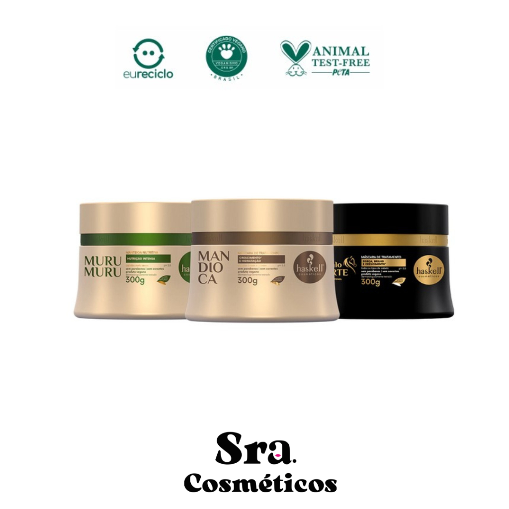 Cronograma 3 Másc Haskell Cavalo Forte Mandioca Murumuru 300gr