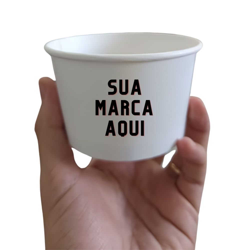 Pote de Papel Personalizado - 200 ml em Oferta na Shopee
