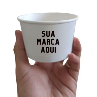 Pote de Papel Personalizado - 200 ml em Oferta na Shopee