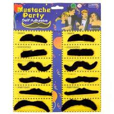 Cartela Bigode Falso - Mustache Com 12 Unidades fantasia festa bigode postiço enfeite