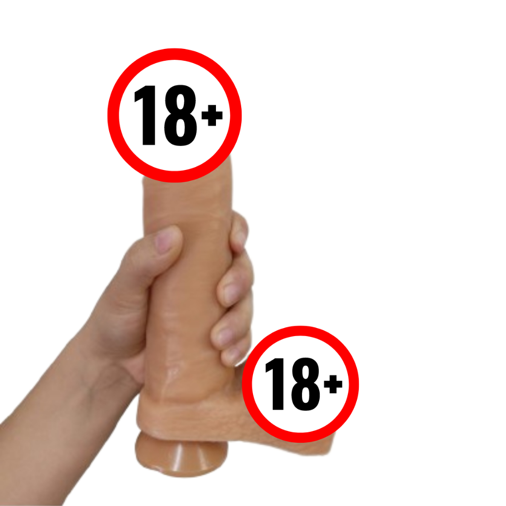 Penis Grande Grosso c/ Ventosa 18 x 5 cm Prótese Macia Sexy Fantasy