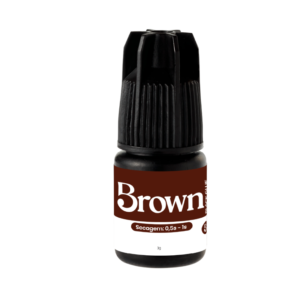 Cola Adesivo Brown Beautify Marrom 3g Para Extensão De Cílios