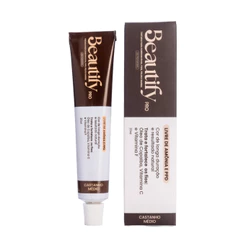 Tintura Beautify Pro Castanho Médio Para Cílios E Sobrancelhas Brow Lamination