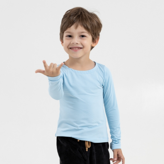 Blusa térmica infantil de inverno peluciada 2 ao 14