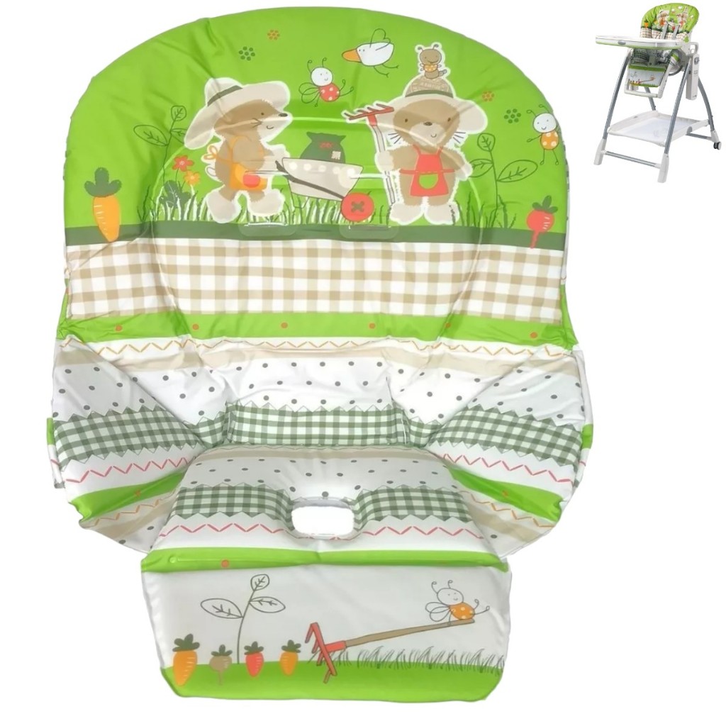 CAPA ESTOFADO PARA CADEIRA PRIMA PAPPA NEWBORN/SIESTA GARDEN VERDE PEG-PÉREGO