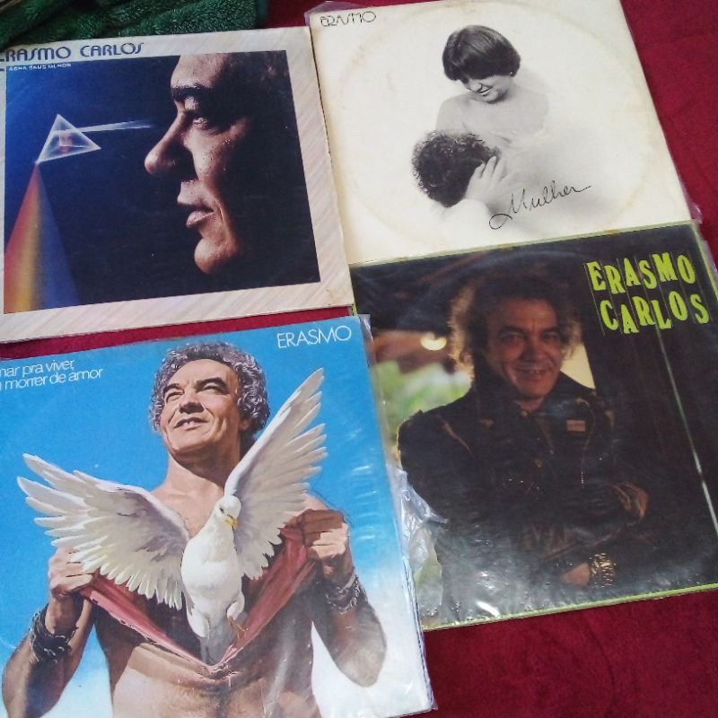 Disco Vinil Erasmo Carlos coletanea com 5 lps