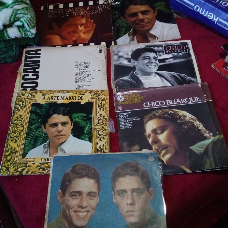 coletanea vinil Chico Buarque com 9 lps